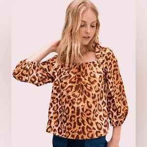 Kate Spade Leopard Top XS